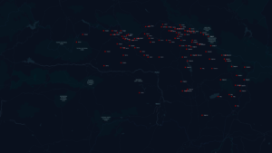 Category map of labeling Historic Hungarian County of each village